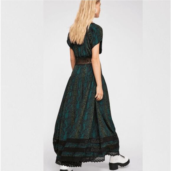 Free People Prairie Flower Maxi Dress Size 6 - Picture 2 of 12